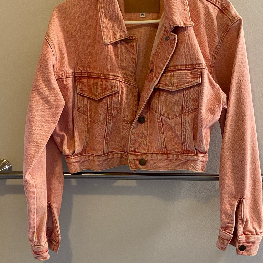 Pink Denim Jacket